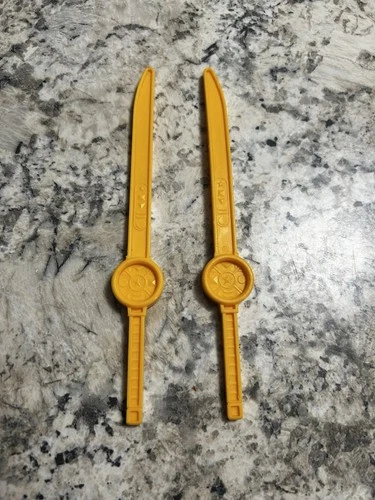 Vintage Power Rangers Zeo Deluxe Super Zeo  Megazord Swords (Authentic)