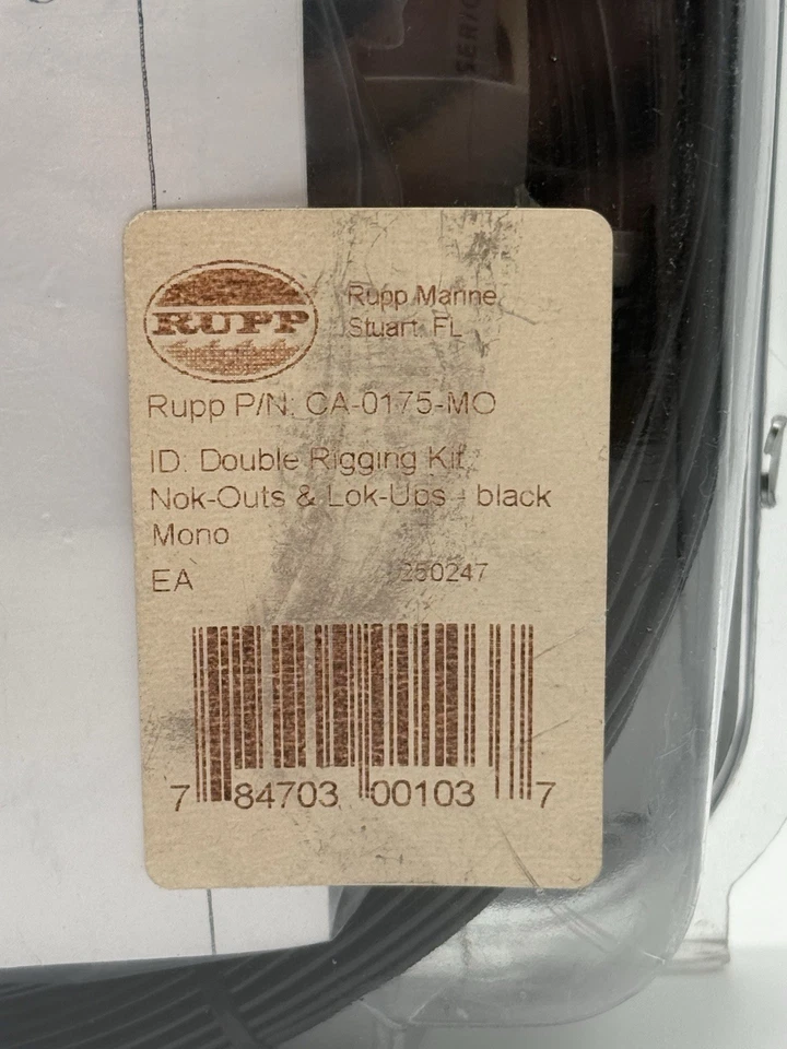 Rupp Double Rigging Kit w/Lok-Ups & Nok-Outs Black Mono - Image 3 of 3