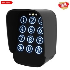 Touch Panel Wireless Gate Keypad with Adjustable Backlight  Security Features