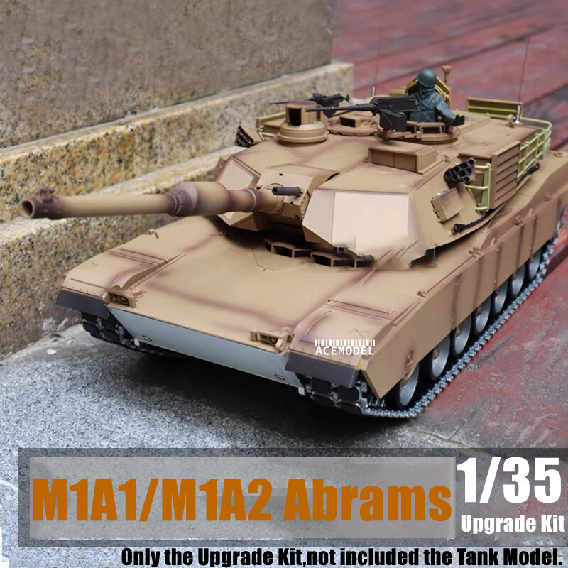 1/35 US M1A1/M1A2 Abrams Main Battle Tank Metal Track/Gun