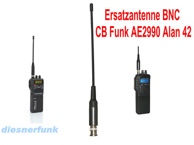 Albrecht BNC Ersatzantenne Für CB Handfunkgeräte – Passend Für AE 2990, AE 2980, Alan 42/95