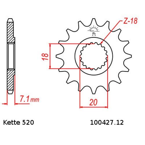 Chain Set Suzuki Rm-Z 250 07-09 Chain RK GB 520 Exw 112 Open Gold 12/48 - Picture 2 of 4