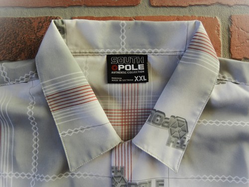 SOUTH POLE T Shirt PLATINUM VINTAGE $old Out CLEAN Ice HEAT Grey 2XL IMMACULATE - Picture 3 of 17