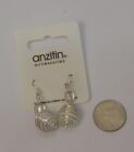 Anzitin Ladies Wired Ball Earrings Drop Dangle Silver Tones Hook Fasteners