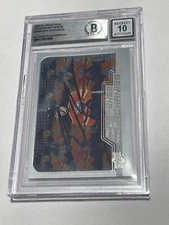 Evan Bouchard Signed UD Defense Mechanism Oilers Card IP Slabbed Beckett BAS a