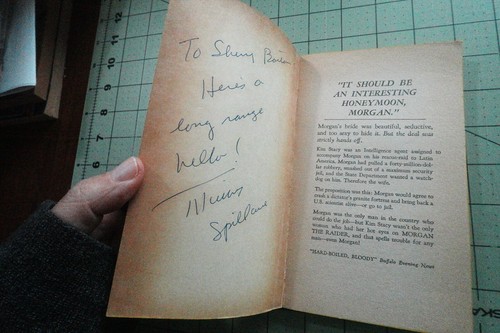 THE DELTA FACT BY MICKEY SPILLANE 1ST SIGNET BKS PB RARE SIGNED INSCRIBED COPY - Picture 4 of 4
