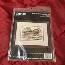 NEW Janlynn Covered Bridge Counted Cross Stitch Kit 