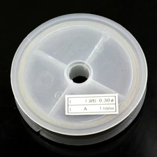 Tigertail beading wire nylon-coated stainless steel Clear 0.3-0.6mm Strong 7 str