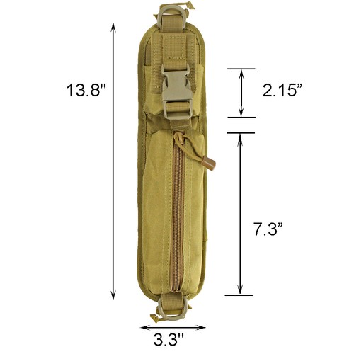 2pcs/set Tactical MOLLE Pouch Shoulder Strap Bag Tools Pouch Backpack