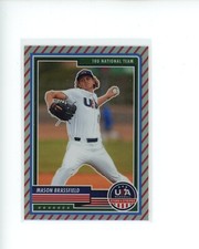 2023 Panini USA Stars & Stripes Red Stripes Prizm #4 Mason Brassfield