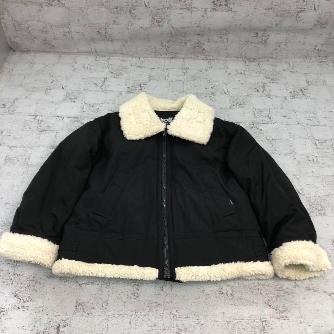 せ*や様 schott real mouton B-3 flight jacke Schott Type B3 (B-3) Flight Mouton Leather Jacket Size 40