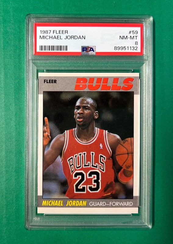 87-88 Fleer Michael Jordan Second Year Card - Michael Jordan
