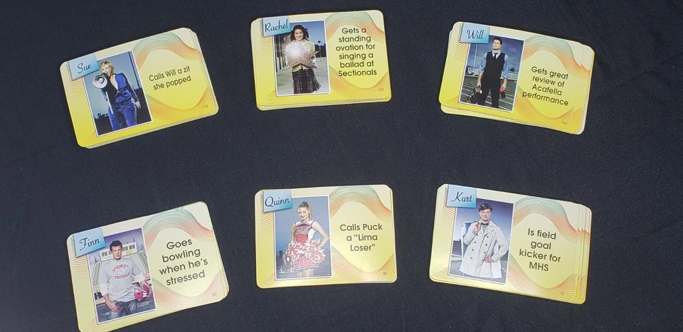 GLEE "Free Your Glee" JUEGO DE CARTAS 20th Century Fox 2010 programa de televisión COMPLETO Foto 3 de 3