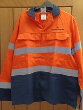 Alsico work jacket Flame Retardant orange/Navy viz size 38"