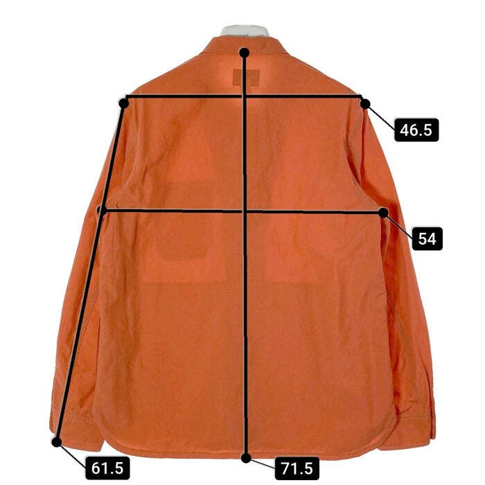 Pherrow's Fellows 20ss nylon shirt jacket orange size 38