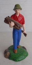 Department 56 Man Carrying Wood in Arms Snow Village Accessory Christmas