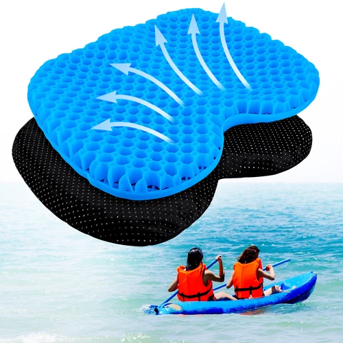 Non Slip Kayak Seat Cushion - Waterproof Kayak Gel Seat Cushion - Portable