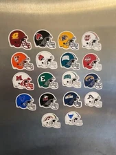 NCAA FOOTBALL HELMET SET MAGNETS - Mid American Conference (MAC) - 18 magnets