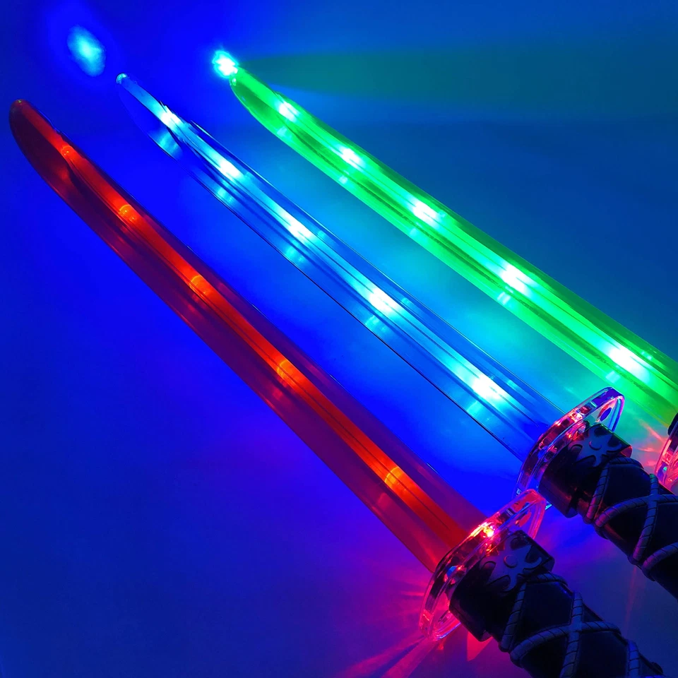 Lichtschwert Ninja Laserschwert Leuchtschwert Sound Licht LED Kinder Spielzeug - Bild 4 von 4