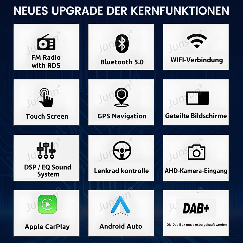 Carplay Für HONDA FIT JAZZ 2007-2013 Android13 Autoradio GPS Navi WIFI BT 4+64GB - Bild 3 von 4