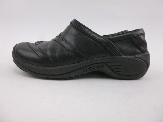 Merrell scarpe slip on donna taglia 6 Encore clipse liscio nero mocassino pelle