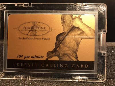{SPECIMEN }  Touchtone 1st Issue Gold Phonecard Touchtone Telecommunications 