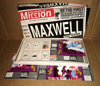 MAXWELL THE GAME - BOARD GAME - THE GAME FOR THE NINETIES *COMPLETE*