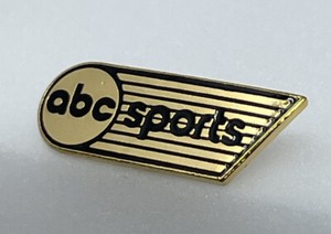 Vintage ABC SPORTS All Season Broadcast Media Gold Lapel Pin Television Radio