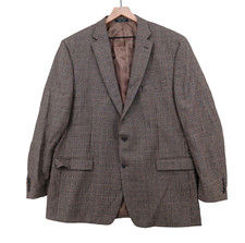Lauren Ralph Lauren Blazer Mens 48L Plaid Wool 2 Button Sport Coat Loose Button