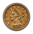 1852 G$2.50 Liberty Head Gold Quarter Eagle - Authentic Coin - XF - SKU-G4874