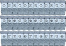 17 Inch Wholeasle Kids Tube Socks, Cotton Tube Socks - 6-8 - Gray - 36 Packs