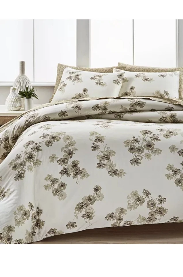 Edredón doble Calvin Klein Sandstorm Flora + farsa raro, de colección, ¡nuevo! 😍 Foto 2 de 4