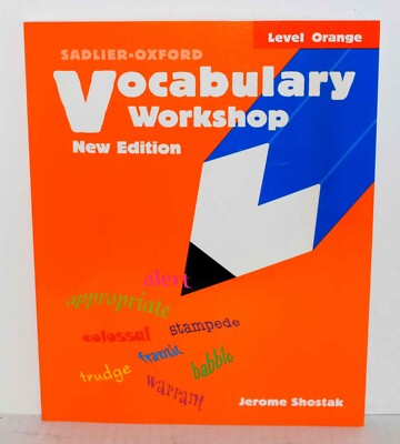 Sadlier-Oxford Vocabulary Workshop New Edition Level Orange FREE SHIPPING !!!