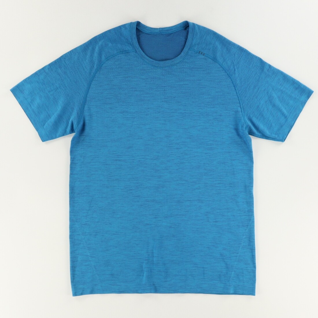 lululemon☆スポーツTシャツ☆l Vent Tech〇これ一枚でOK Lululemon Metal Vent Tech Heather T-Shirt Aqua Blue Men's M