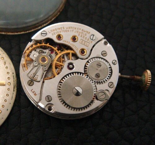 Antique Old Vintage Watchmaker's Estate Lot Longines 22L Movement and Dial - Picture 3 of 5