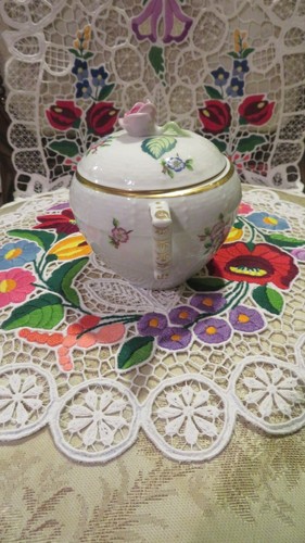 NUEVO azucarero de porcelana Herend Hungary Eton 665 con etiqueta - Imagen 2 de 6