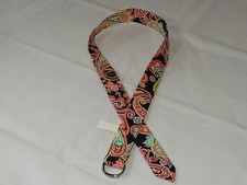Eliza B Hand Crafted Ladies Womens Belt L large paisley Melon multi brown NWT
