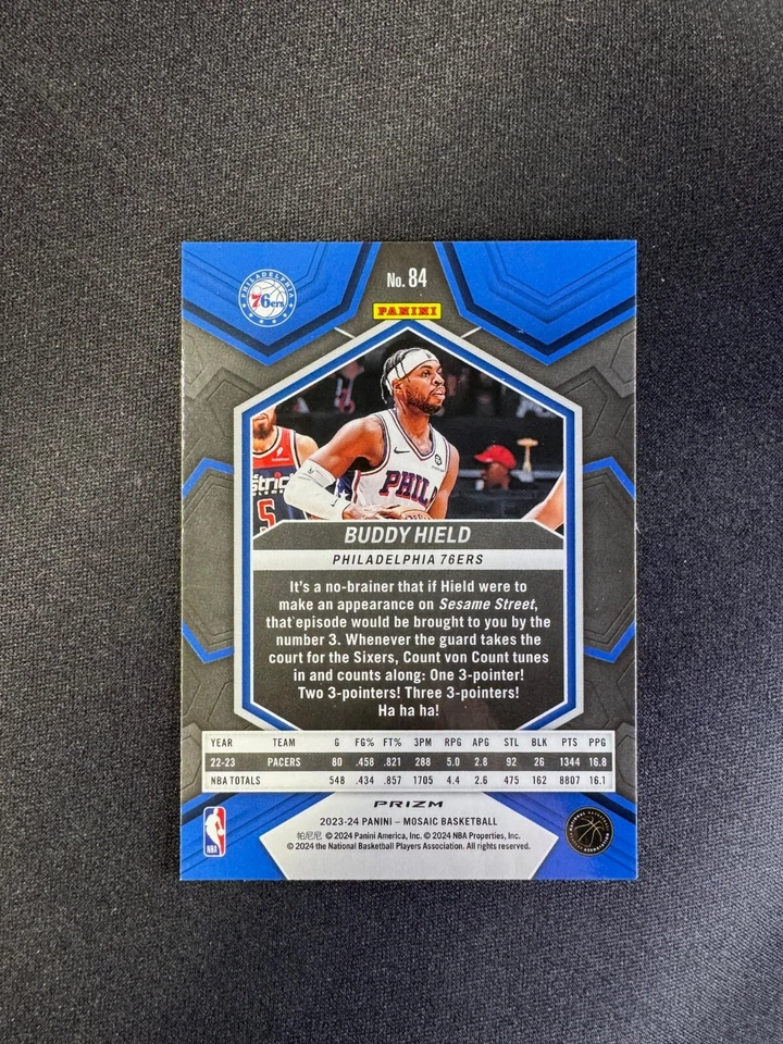 2023-24 Panini Mosaic Buddy Hield Genesis Prizm No84 чехол Warriors хит SSP - Изображение 2 из 2