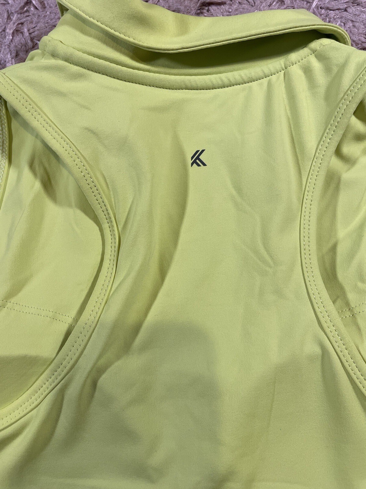 Kyodan Women&rsquo;s Neon Green Yellow Golf Tank Top Sports Shirt Size P/S NWT