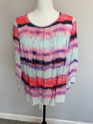 NEW Women's Blouse, Figueroa & Flower Colorful Blouse,  Size M