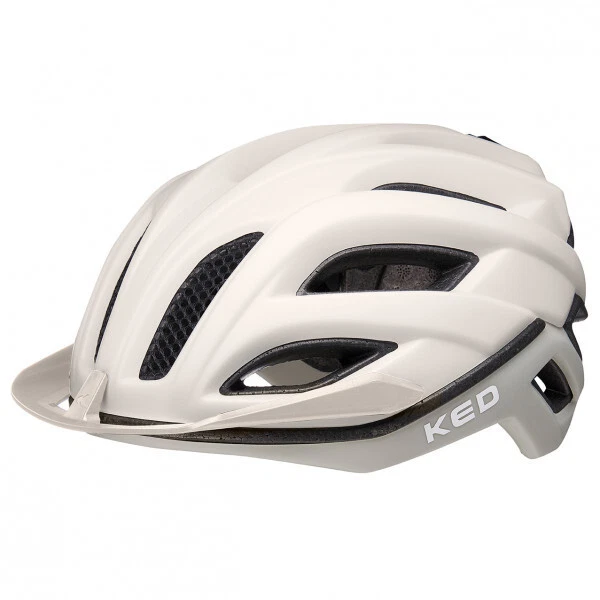 Rennradhelm Fahrradhelm KED Champion Visor Grau Weiß M 52 bis 57 cm - Bild 1 von 4
