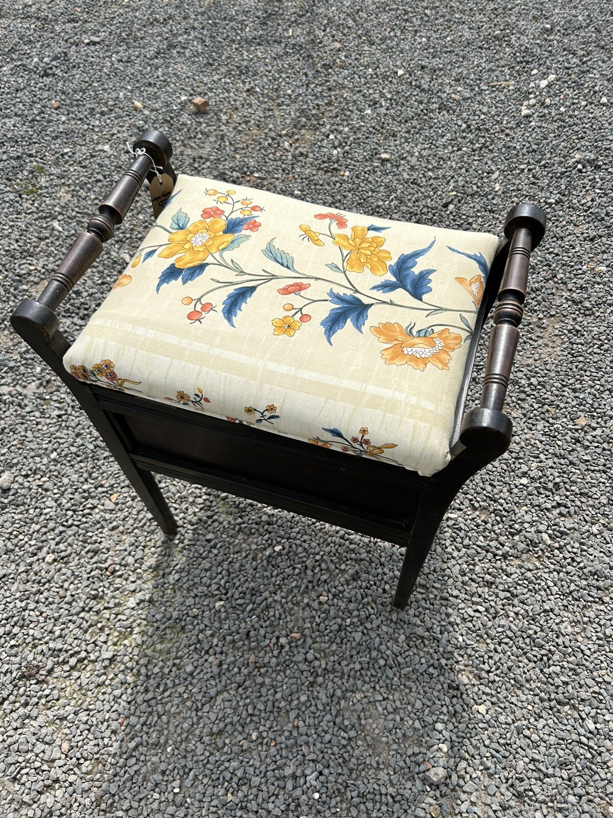 Vintage Oak Piano Stool eBay