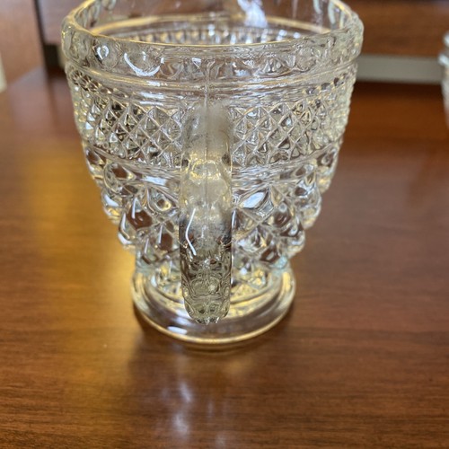 VINTAGE ANCHOR HOCKING WEXFORD CUT CREAMER - Picture 5 of 7