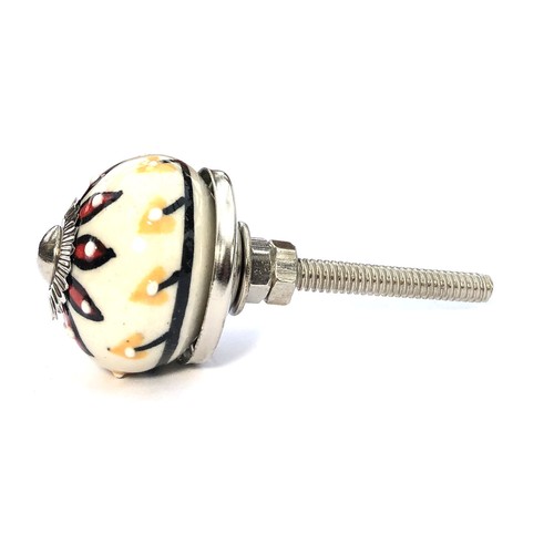 Small chic cupboard door knobs handles drawer pulls. Ceramic knobs and glass - Picture 101 of 109