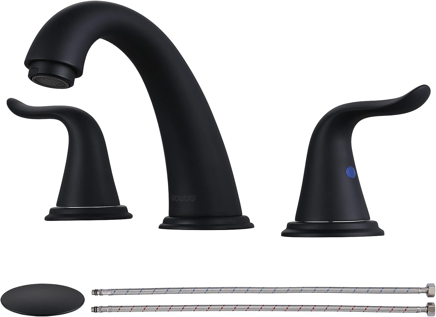 Widespread Bathroom Faucet 3 Hole Black Widespread Faucet 8 Inch Center Bathroom | eBay