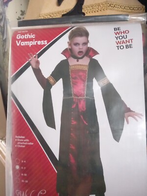Gothic Vampir Hexe Braut Panto Buchwoche Mittelalter Tudor Bilderbuch 5-7