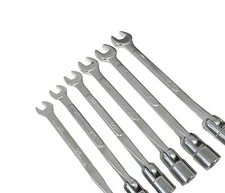 6 pc SAE 3/4" - 3/8"  Flex 6 Point Socket & Open end Wrench Set