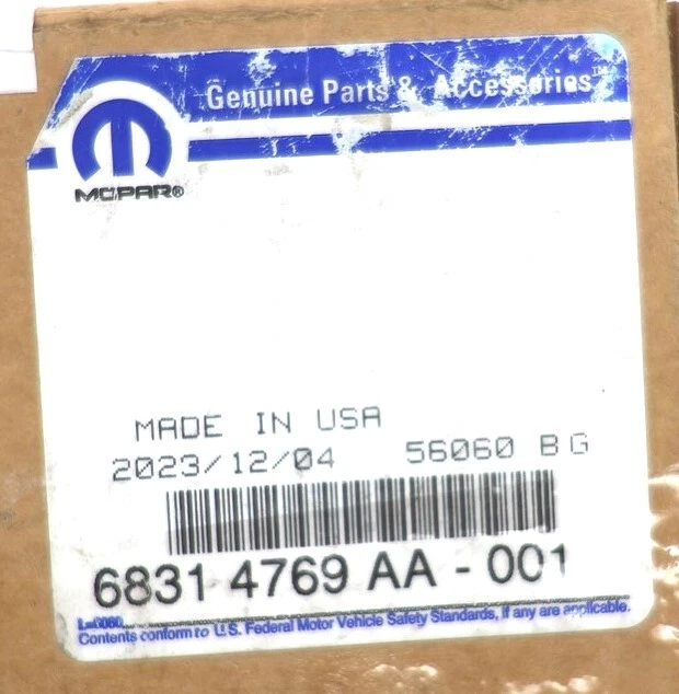 NEW OEM Mopar Door Window Motor Left 68314769AA Chrysler Pacifica Voyager 20-24 - Image 2 of 4
