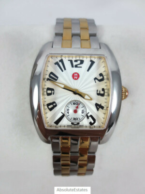 NEW Michele Urban Mini Two Tone Gold Silver Ladies Watch