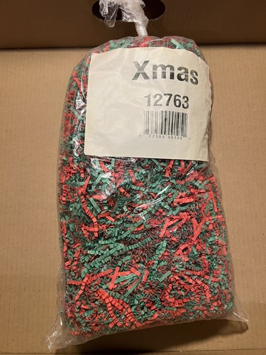 ~3 LB Crinkle Cut Paper Filler - Assorted Colors - Orange, Green, Red, Christmas - Picture 3 of 7